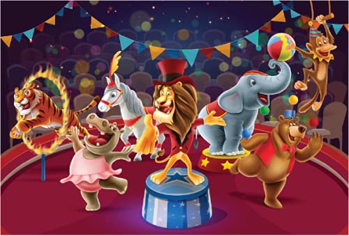 Quebra-Cabeça Cartonado o Circo 100 Peças Pais e Filhos