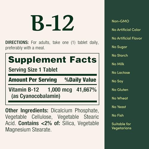 Nature'S Bounty NRT52805 Vitamin B12, Supports Energy Metabolism thumb #4