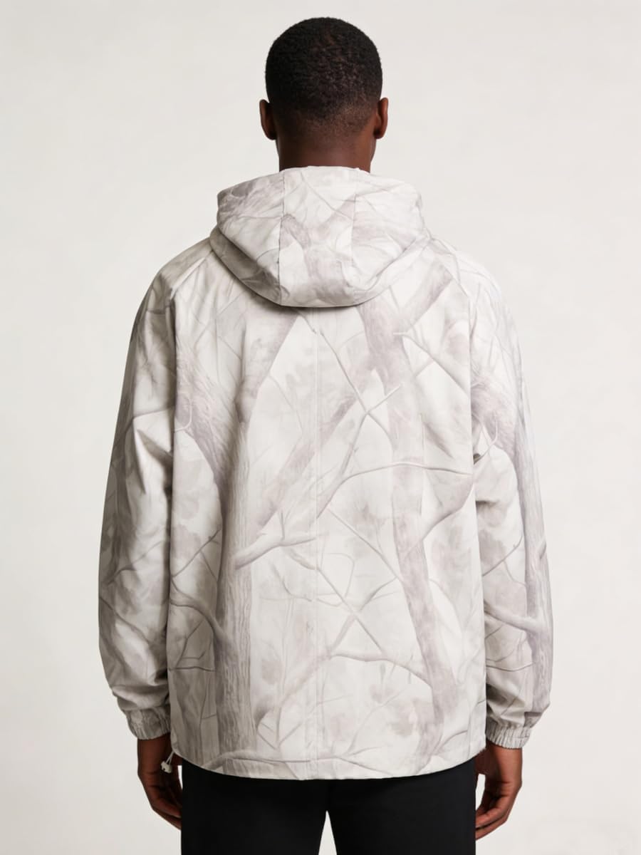 Men's Heavyweight Fleece Hoodie, Loose Fit Letter Print Sweatshirt, Hip Hop Streetwear with Pockets