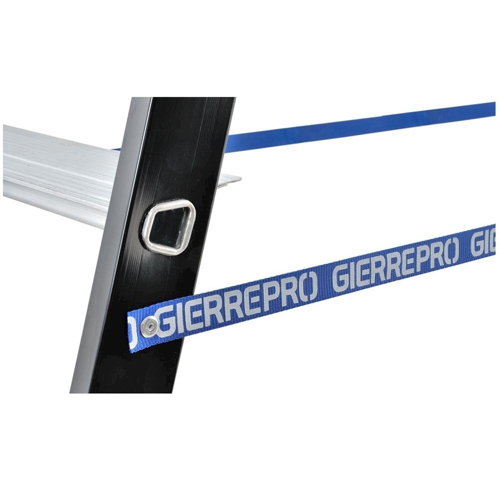 GIERRE AL756 - Escalera Profesional de Aluminio de Tijera Stabila Pro (7 peldaños)