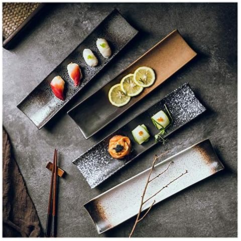 ZLH 14-inch Ceramic Sushi Plate Set Cover