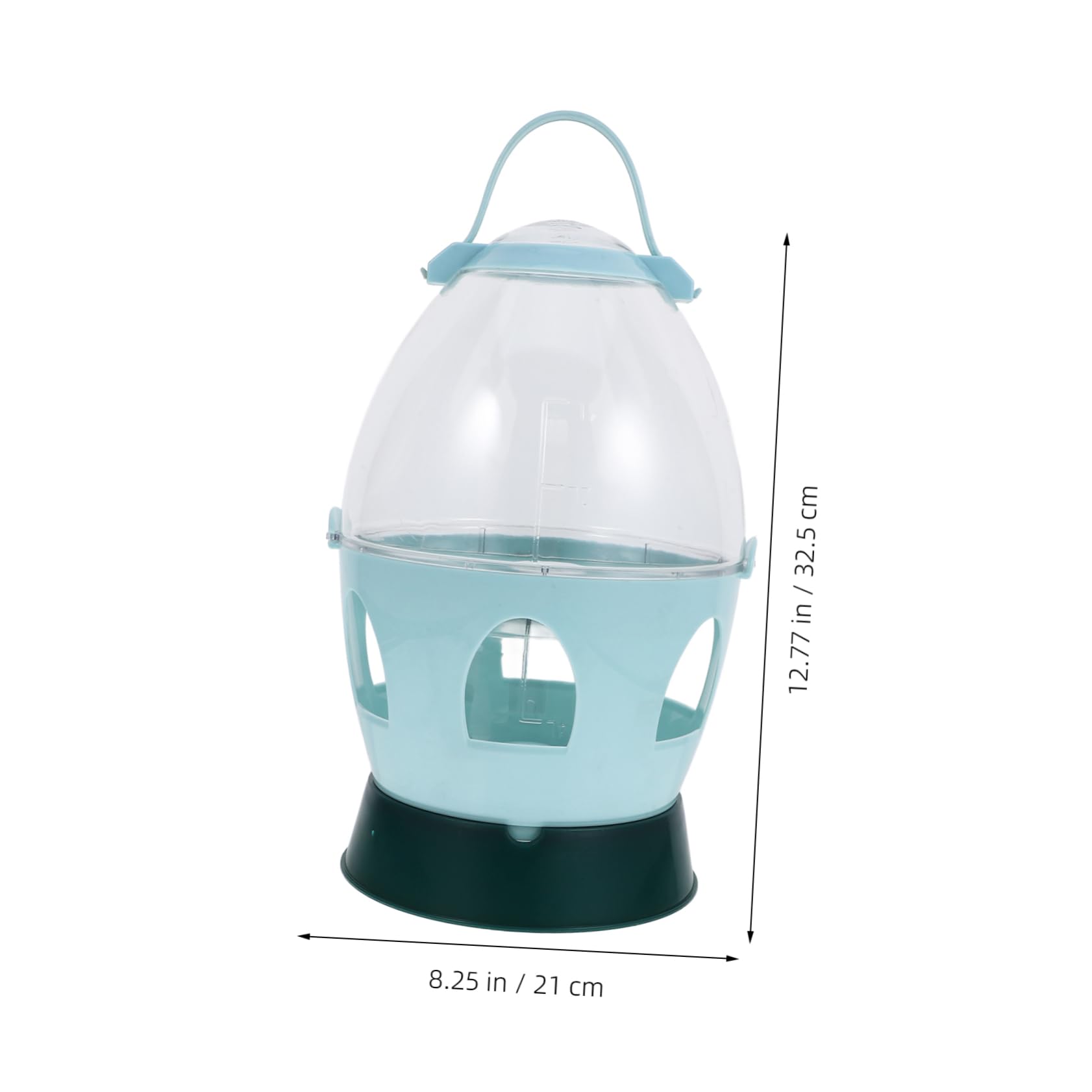 Happyyami Poultry Water Feeder Set Automatic Watering Kettle Chick Feeder Waterer Kit for Outdoor Birds