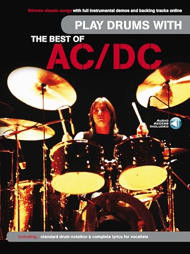 AC/DC Drum Sheet Music Book with Audio