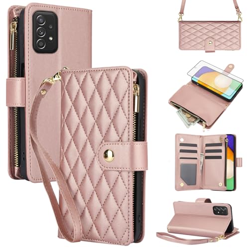 Housse Samsung Galaxy A52 4G 5G antichoc avec rangement cartes et film de protection écran