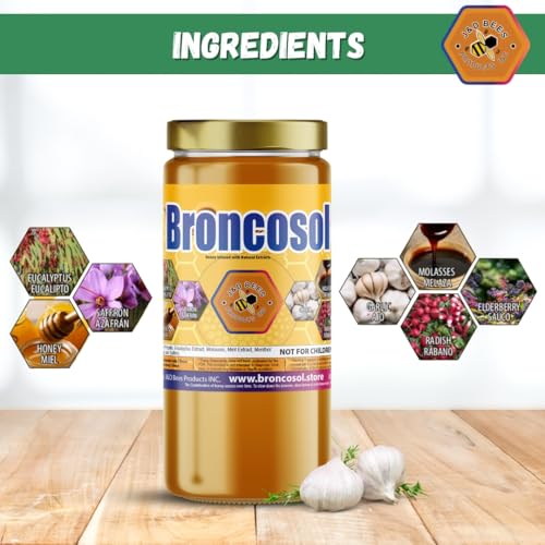 Broncosol Max miel infusionada con eucalipto y menta 12oz miniatura 3