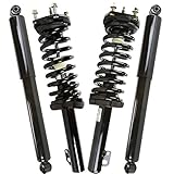AutoShack CST100290KS1011280 Set of 4 Front Complete Strut Coil Spring Assembly and Rear Shock...