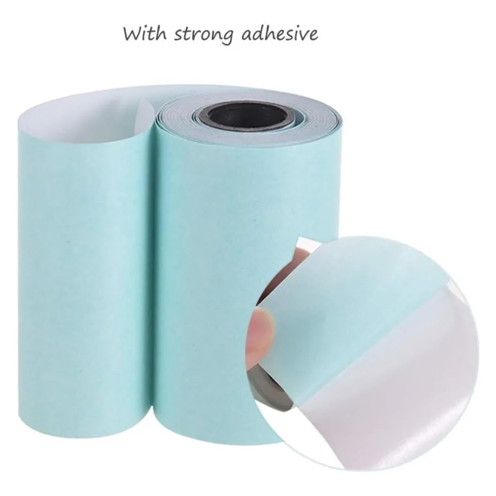 Papier thermique, Lot de 6 rouleaux de papier mémo thermique 57 x 30 mm, multicolore, autocollant, for imprimante de poche