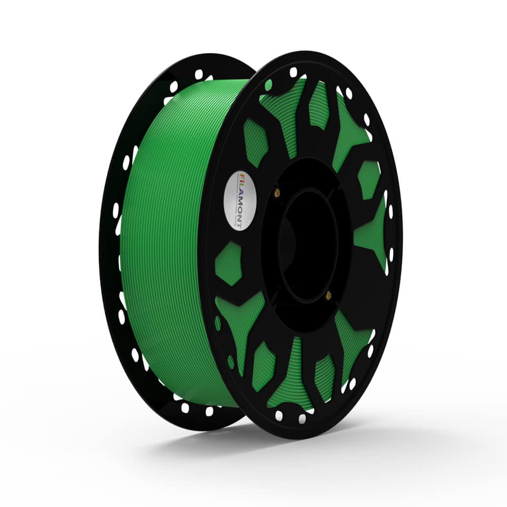 filamont 1.75mm pla premium plus 3d printing filament compatible with most fdm printers (apple green)