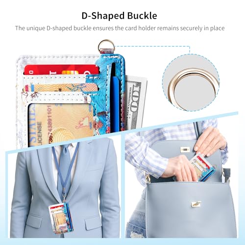 Image of Mayski Slim Wallet, Credit Card Holder for Women, Minimalist Front Pocket RFID Blocking Card Cases, Small Wallet Women Men(Whale)