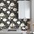 Vintage White Gold Floral Wallpaper Peel and Stick Dark Blue Leaf Contact Paper 17.5" x 393.7" Vinyl Waterproof Self Adhesive Boho Botanical Wall Mural for Cabinet Drawer Walls Room(Navy,White,Gold)