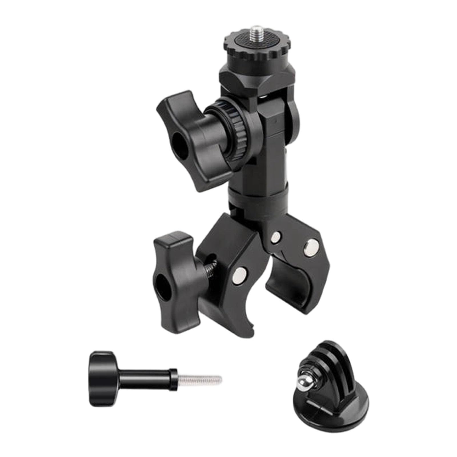 Soporte de metal resistente para cámara de acción, bolas flexibles, resistencia al deslizamiento, montaje de abrazadera de camarón único