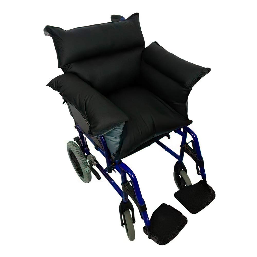 Queraltó - Coprisedia imbottito Saniluxe T/L per sedia a rotelle | Coprisedia a rotelle reversibile | Imbottitura in fibra | Impermeabile, traspirante e ignifugo