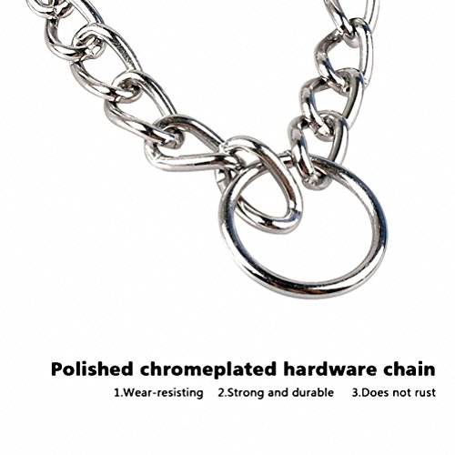 Kuntrona Braided Rope Dog Choke Collar Dog Training Collars 22-26