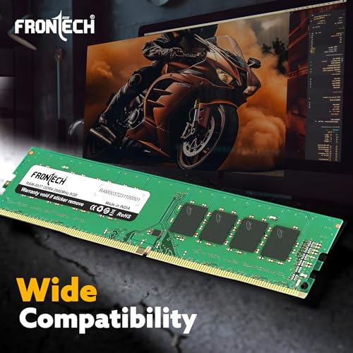 Image of FRONTECH 8GB DDR4 16 Chips 2666 MHz Desktop RAM Memory, Suitable for Gaming, Multitasking (RAM-0037)
