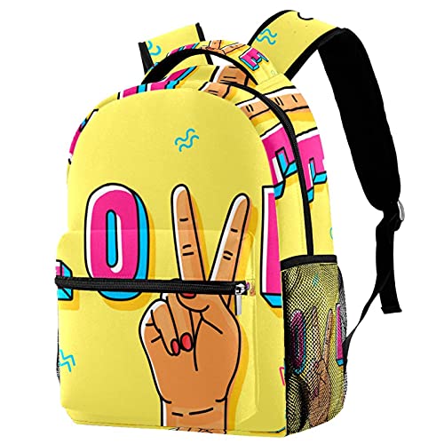 Sac à dos de voyage avec porte-bouteille jaune, la solution pour le campus et les loisirs