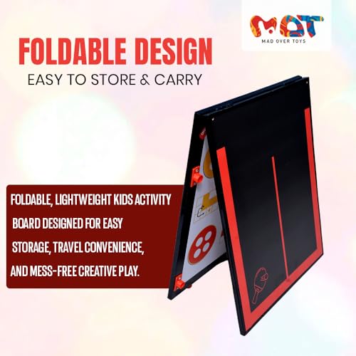 Image of Mad Over Toys3-in-1 Ping Pong Big |96cm Table Tennis Trainer, Ludo & White Board |Indoor Tabletop Game for Family|Fun Learning & Educational Writing Board|Best Toy Gift Game for Kids 3+ Year & Adults