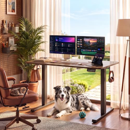 Standing Computer Gaming Office Desk - 48 x 24 Inches Adjustable Stand-Up Electric Height Rising w/ Memory Presets - image 2