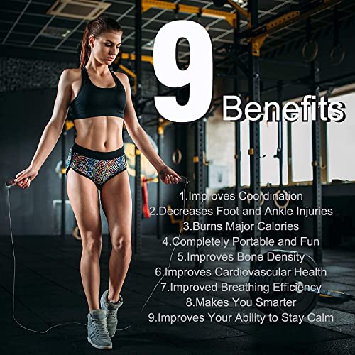 Image of VICTORY Professional Adjustable Skipping Rope Speed Cable With Comfortable Handles Speed Skipping Rope /Exercise Rope For Men, Women Workout (Red)