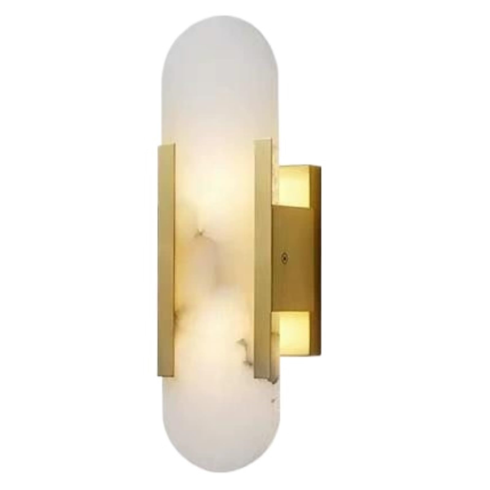 FEITENGDA Oval Wall Sconce Marble Stone Wall Lantern