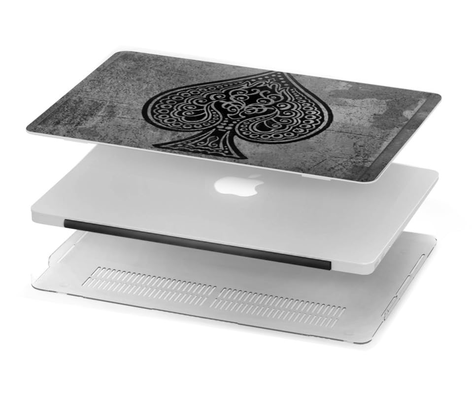 Coque MacBook Air 13 A2681 A3113 Black Ace Spade housse de protection rigide noir - 3