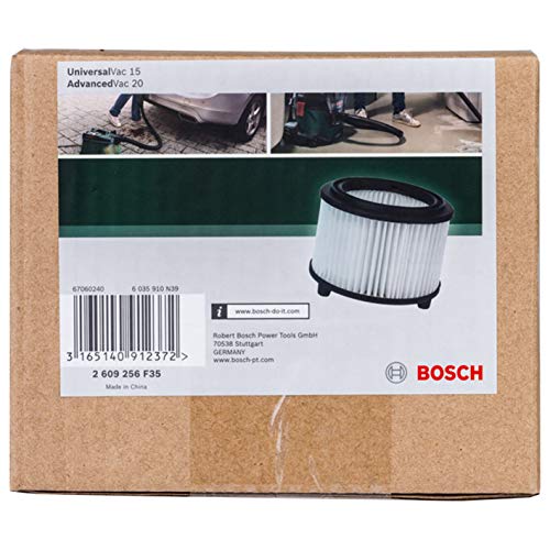 Bosch Home and Garden 2609256F35 cartridgefilter voor stofzuiger Universele Vac 15 en AdvancedVac 20, wasbaar - Afbeelding 5