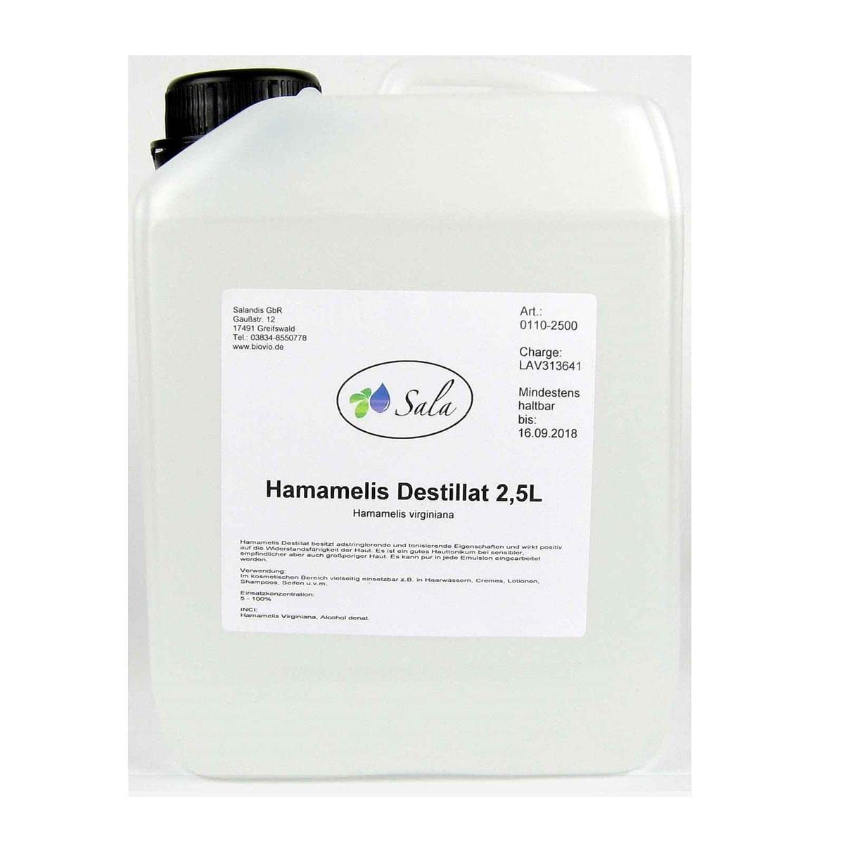 Sala Hamamelis Destillat Hamameliswasser 2500 ml (2,5 L Kanister)