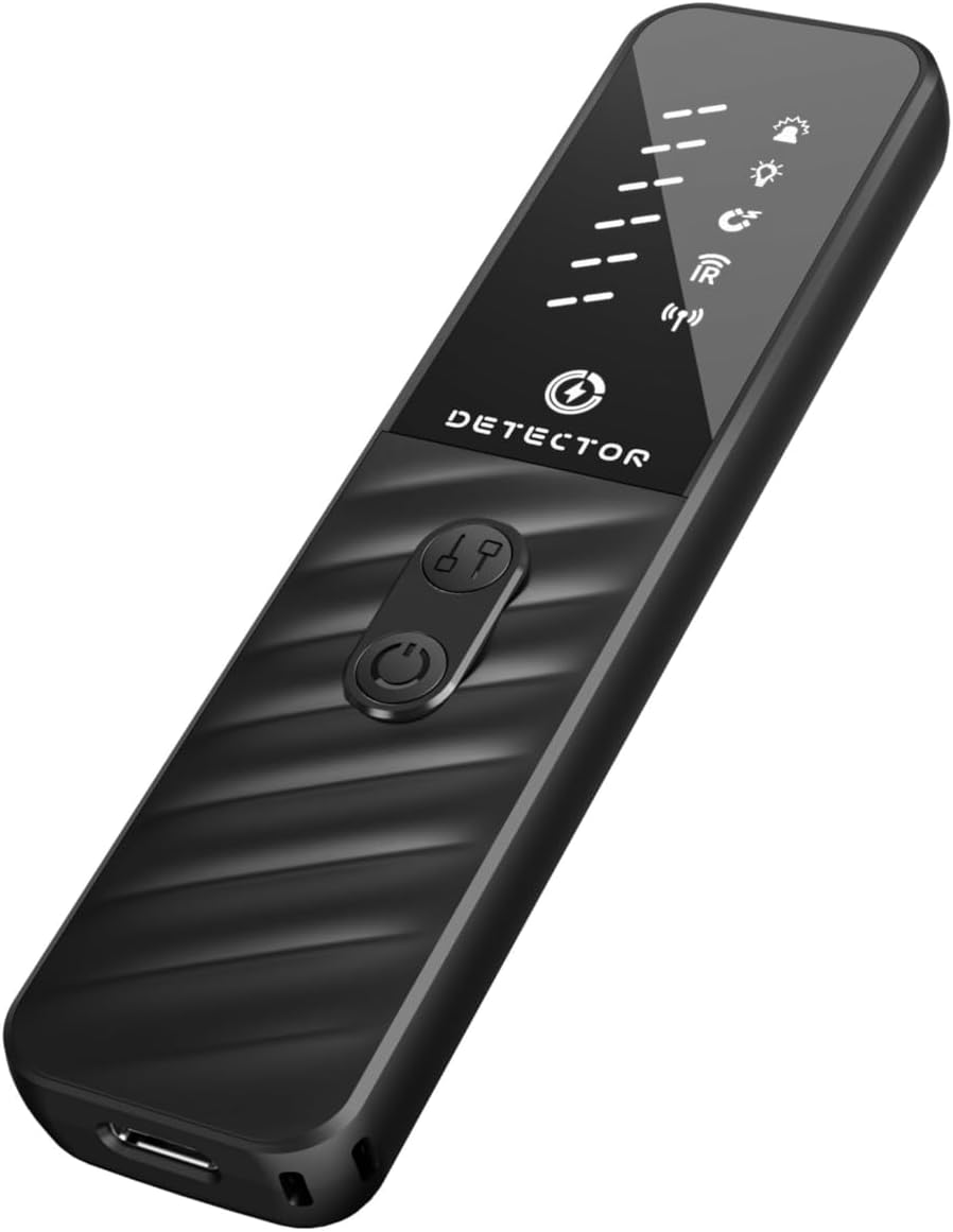 Hidden Camera Detectors, Anti Spy Bug Camera Finder & GPS Tracker Detector, Anti-Theft Alarm, 6-Level Sensitivity, 168H Battery, Privacy Pen Hidden Device Detector for Travel, Hotel, Home, Car, Office