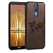 Produktbild kwmobile Schutzhülle kompatibel mit Huawei Mate 10 Lite - TPU Bumper - Travel Umriss Dunkelbraun