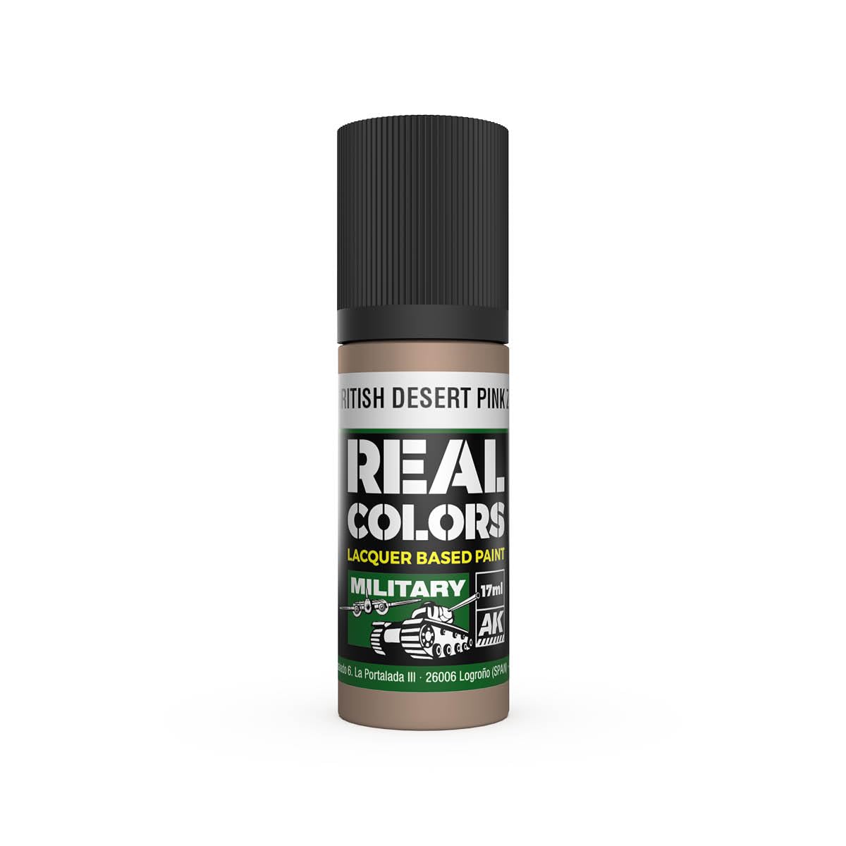 AK Interactive RC871 Bristish Desert Pink ZI 17ml Real Colours Lacquer Paint