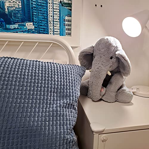 Weigedu Plush Giant Elephant Stuffed Animal, Soft Huggable Cute Elephant Plush Toy For Girls Boys Kids Babies Birthday Bedtime, 13.4 Inches Gray #TOP5