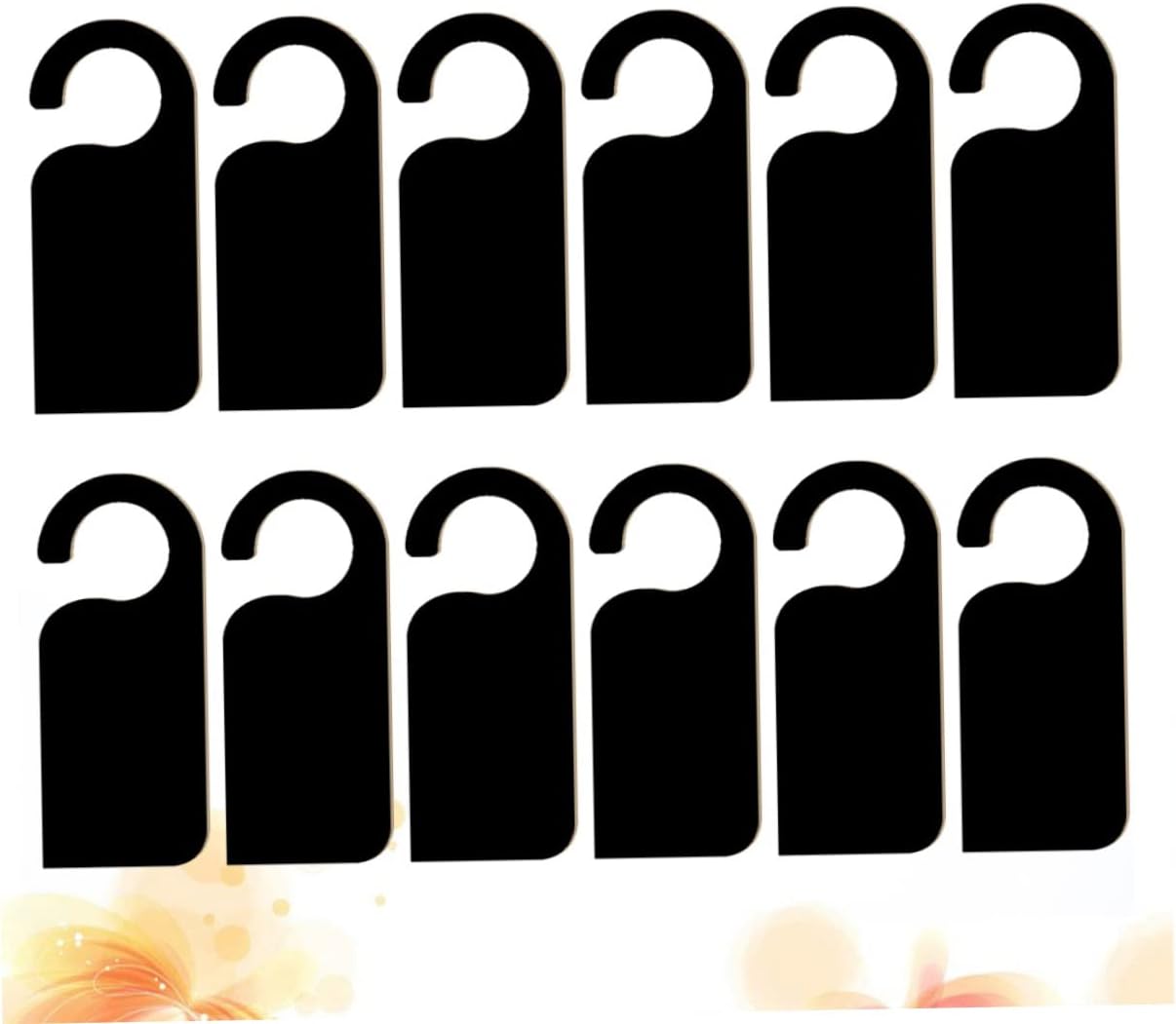 Alipis 12 Pack of Creative Doorplate: Blackboard Door Hanger Wooden Sign for Home Office School