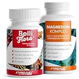 Set: Magnesium Komplex + BelliFlora® Kulturen-Komplex - 180 Magnesium-Kapseln mit 5 hochwertigen Formen + 90 BelliFlora® Kapseln mit 23 hochwertigen Bakterienstämmen - laborgeprüft & vegan