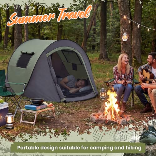 Carpa pop-up para camping 2 personas, portátil miniatura 5