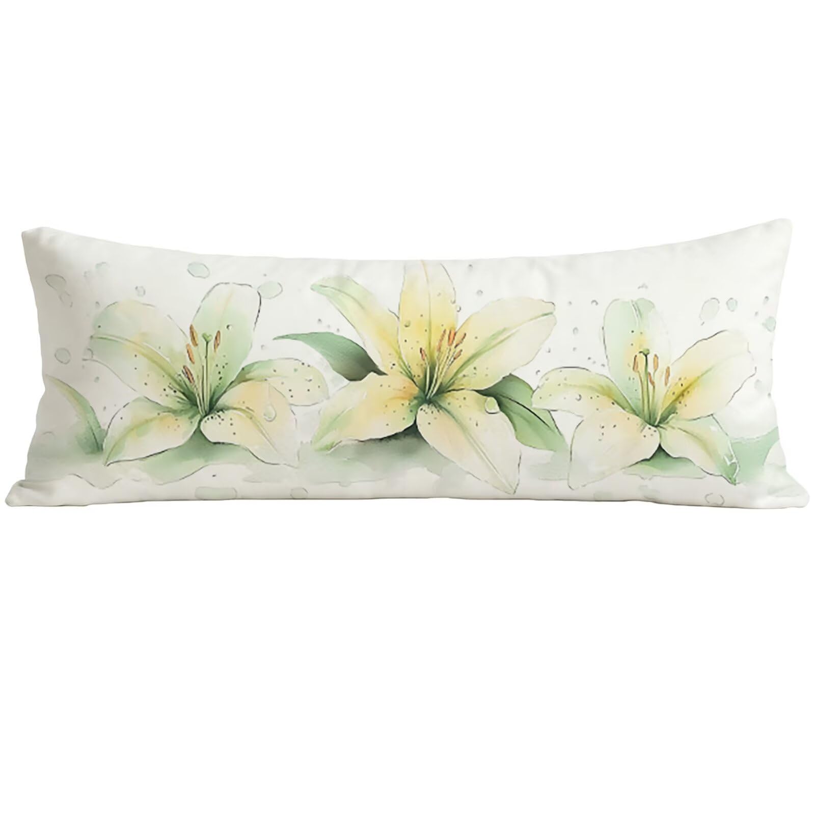 Taie d'oreiller 140x40 cm recto verso en velours pour coussin de grossesse