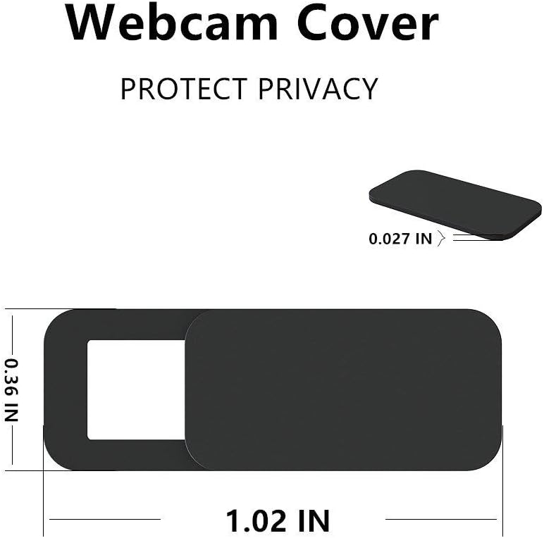 Webcam Cover, 0.027 inch Ultra-Thin Laptop Webcam Cover Slider Camera Cover for MacBook Pro, Laptop, Mac, PC, Surfcase Pro, Protecting Your Digital Life, 3 Pack
