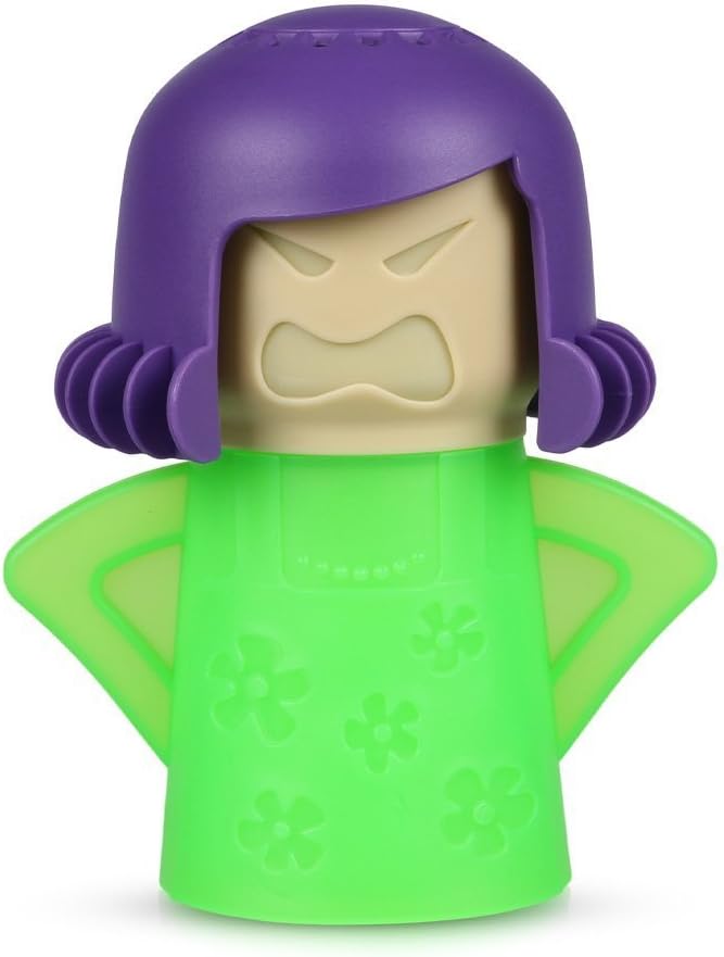 Cuddle Shack Shop Microwave Cleaner - Easily Cleans the Crud in Minutes, Steam Cleans and Disinfects With Vinegar and Water,Kitchen Gadgets,Green- With Directions Usa Seller