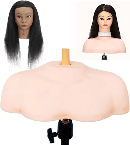 Ruilong Soporte para cabeza de maniquí de hombro, plataforma de hombro para exhibición de cosmetología, entrenamiento de peluquería en casa y salón,