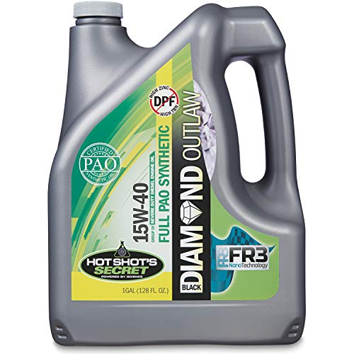 Hot Shot’s Secret Black Diamond Outlaw Oil 100 Percent PAO 15W40 1 Gallon
