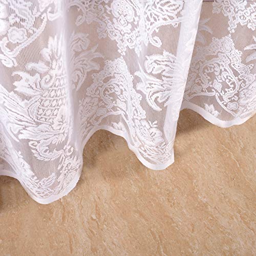 Romance Lace Damask Lace Fabric Shower Curtain , 70 X 72 Long (White) #TOP6