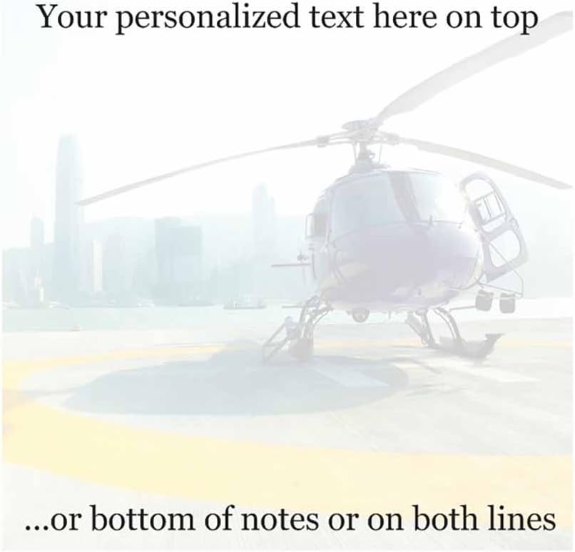Transportation Theme Sticky Notes with Custom Personalized Name or Message - Stationery Gift - Paper Memo Pad - Business - Office - Party - School Supplies (Jet)