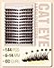 Brown Lash Clusters Pre-Mapped Eyelash Clusters Cat Eye Cluster Eyelash Extensions Fairy Wispy Cluster Lashes CC Curly Wet Look Individual Lashes Extensions 144Pcs 6-14MM Fox Eye Lashes Clusters