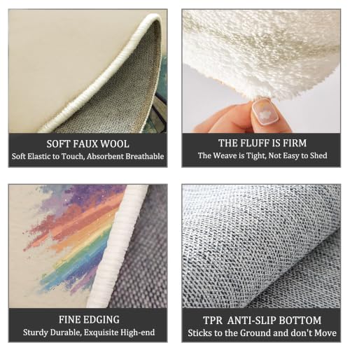 Tapis ne perd pas ses poils style science-fiction avec dos antidérapant