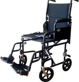 Lightweight Transport Wheelchair with Detachable Desk Arms Seat Size: 17