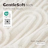 BEDSURE Kuscheldecke Decken für Sofa - Wohndecke, Couchdecke, Überwurf, weiche und warme Fleecedecke, gemütliche Korddecke, Kuscheldecke flauschig, Weiß Creme, 150 x 200 cm