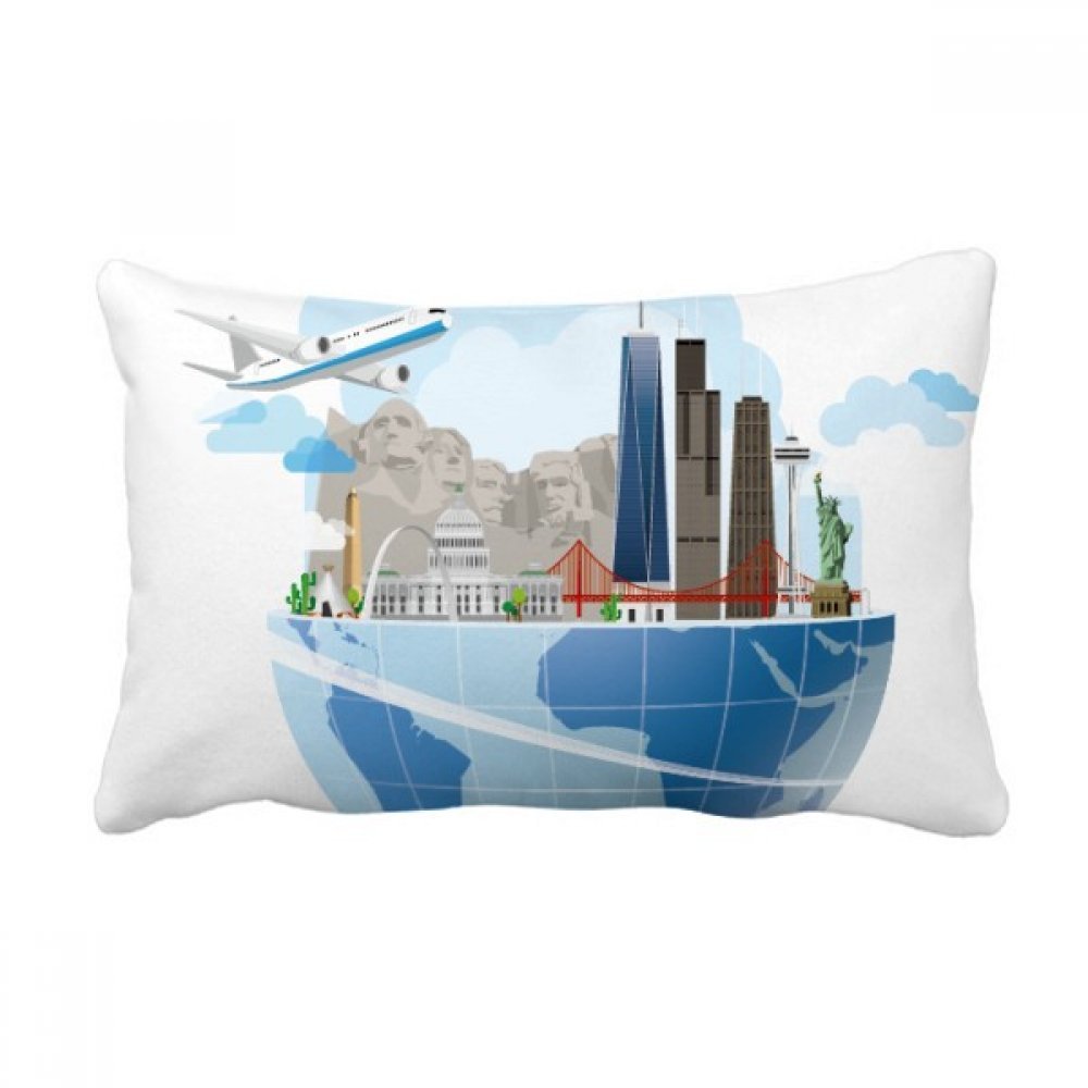 Oreiller lombaire voyage de 16x24 pouces, le cadeau idéal pour passionnés d'aviation