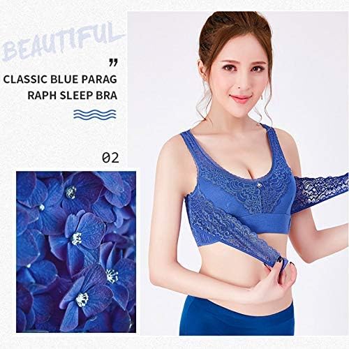 Wireless Front Cross Buckle Lace Lift Bra, Breathable Seamless Sport Yoga Running Bras