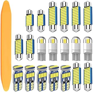 Xnourney 194 Led Bulbs 31mm DE3175 Led Bulbs 42mm 578 Led Bulbs 39mm 36mm 6418 Led Bulbs,Fit For Map Dome Vanity Mirror License Plate backup Lights 12V (20pcs LED bulbs total)
