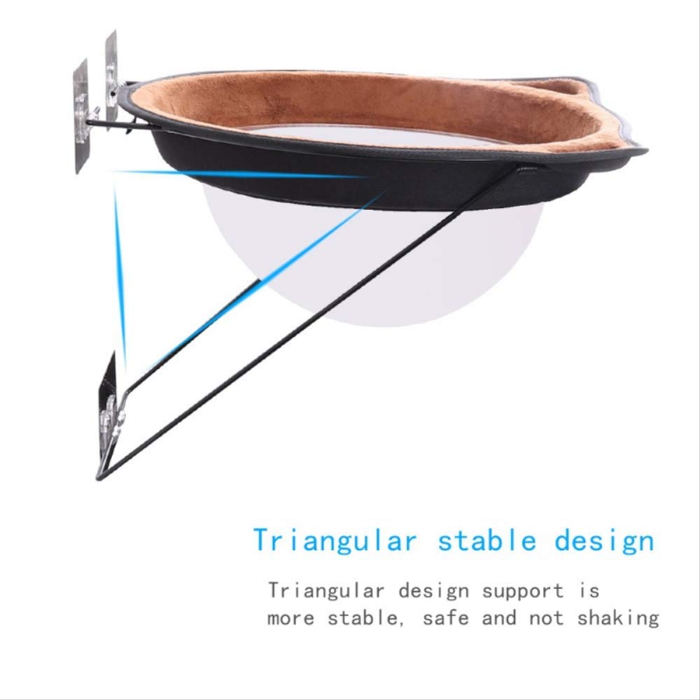 Hamaca para Gato, Cama con Ventana, Tumbona, Cama Cálida Autoadhesiva para Mascotas, Casa De Descanso para Gatos, Cama Suave para Gatos, Cómoda Jaula para Hurón P
