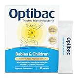 Optibac Probiotics Babies & Children - Kids Probiotic + Vitamin D for Immune Support - Most Trusted By Parents - 90 Sachets