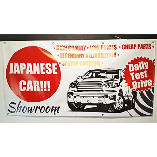 Amazon.co.jp: 自動車中古車店向け 大型バナー アメリカ ガレージ